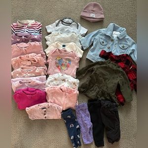 Baby Girl Clothing Lot - 0-3/3-6 Months